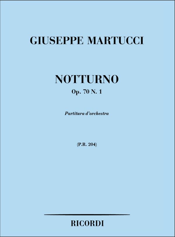 Notturno op.70,1 per orchestra  partitura  