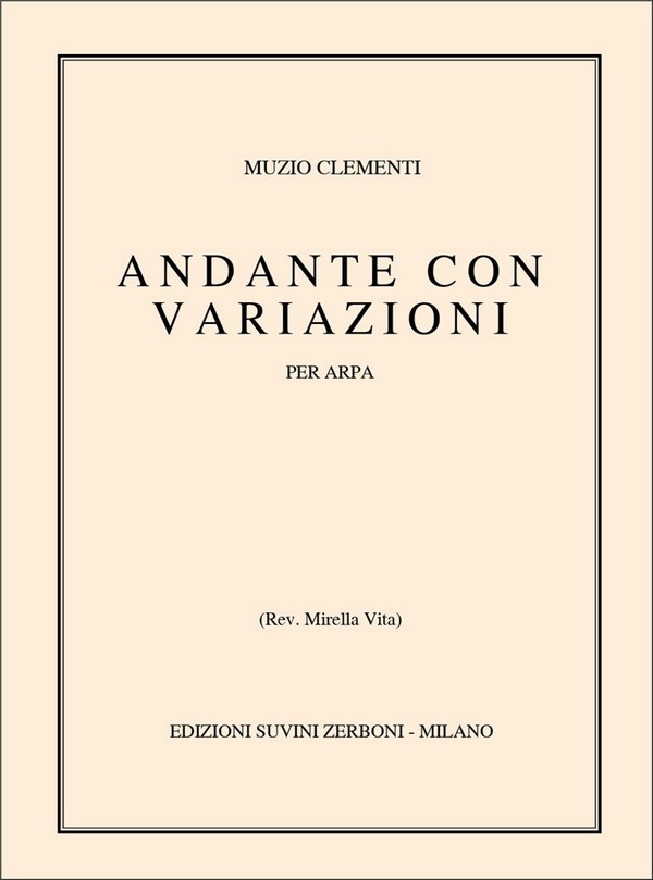 Andante con variazioni  per arpa  