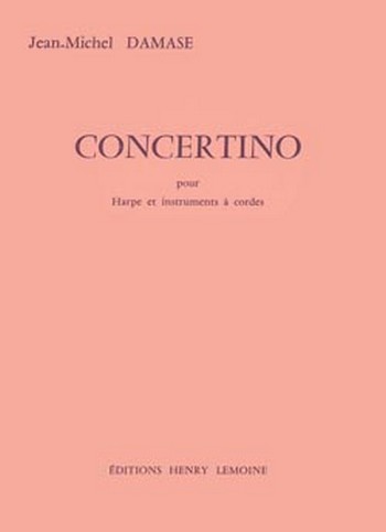 Concertino  pour harpe et instruments&nbsp;&nbsp;a cordes&nbsp;&nbsp;partition+parties