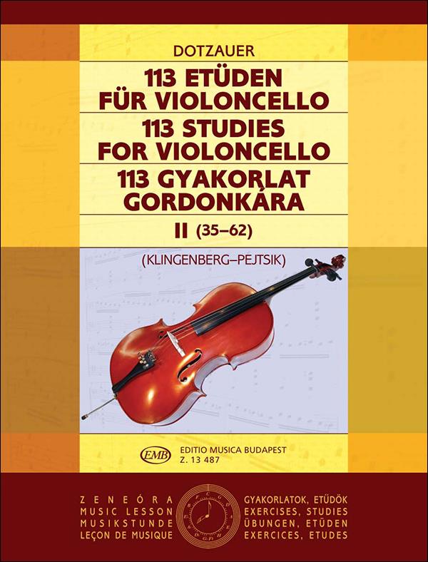 113 Etüden Band 2 für Violoncello  Etüden Nr. 35-62  Klingenberg, Johannes, Ed