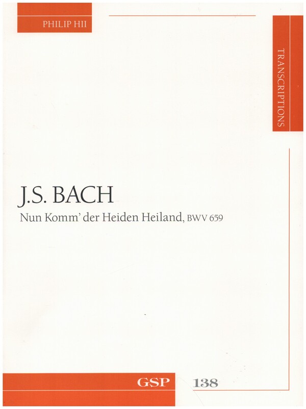 Nun komm der Heiden Heiland BWV659  für Gitarre  