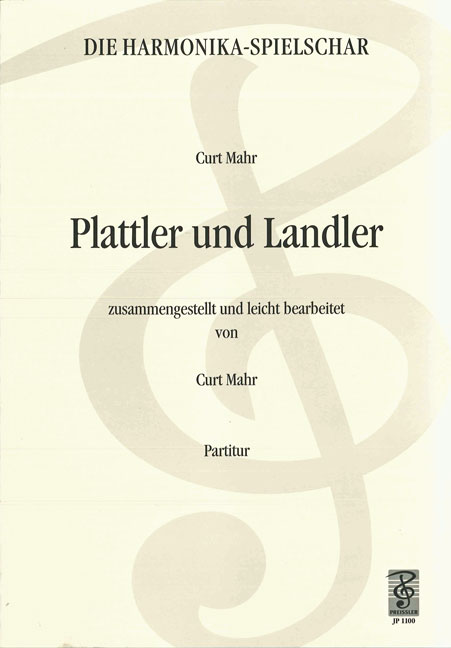 Plattler und Landler  für Akkordeonorchester  Partitur