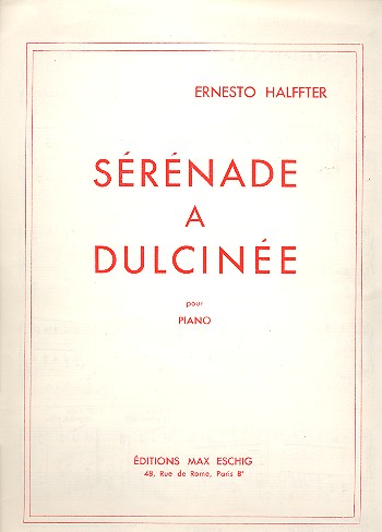 Serenade a dulcinee&nbsp;&nbsp;pour piano&nbsp;&nbsp;