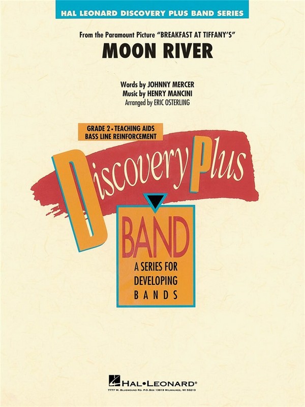 Moon river: for concert band  Osterling, Eric, arr.  Jenson Basic 1 Band Series