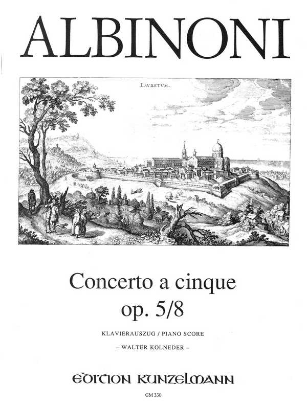 Concerto a cinque F-Dur op.5,8&nbsp;&nbsp;für Violine und Streichorchester&nbsp;&nbsp;für Violine und klavier