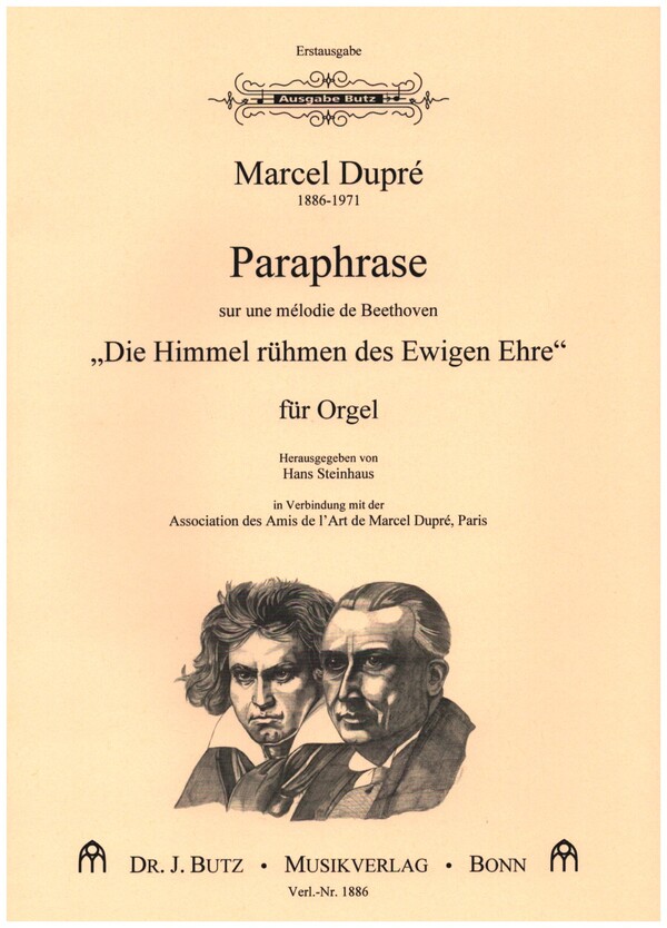 Paraphrase über 'Die Himmel rühmen des Ewigen Erde' von Beethoven&nbsp;&nbsp;für Orgel&nbsp;&nbsp;