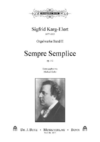 Sempre semplice op.142&nbsp;&nbsp;für Orgel&nbsp;&nbsp;