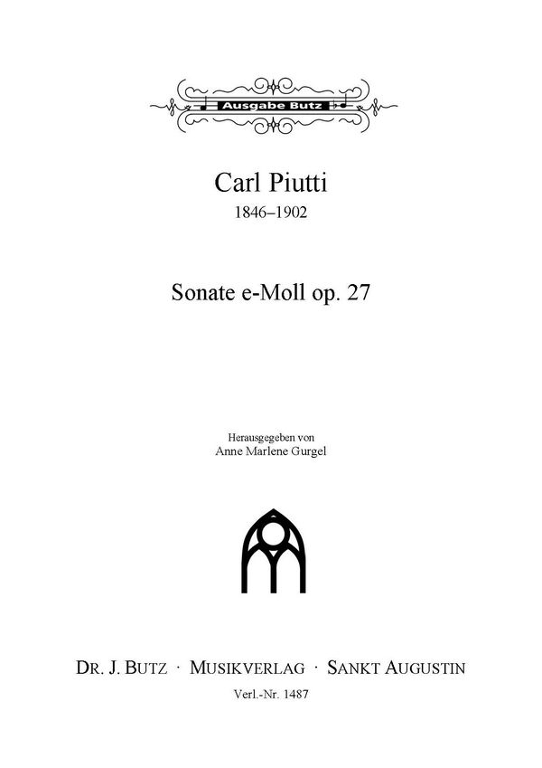 Sonate E-Moll op.27  für Orgel  