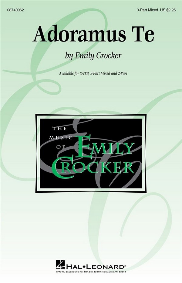 Adoramus Te for mixed chorus (SAT) and piano&nbsp;&nbsp;score&nbsp;&nbsp;