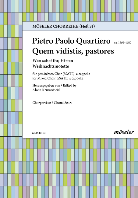 Quem vidistis pastores für&nbsp;&nbsp;gem Chor a cappella&nbsp;&nbsp;Partitur