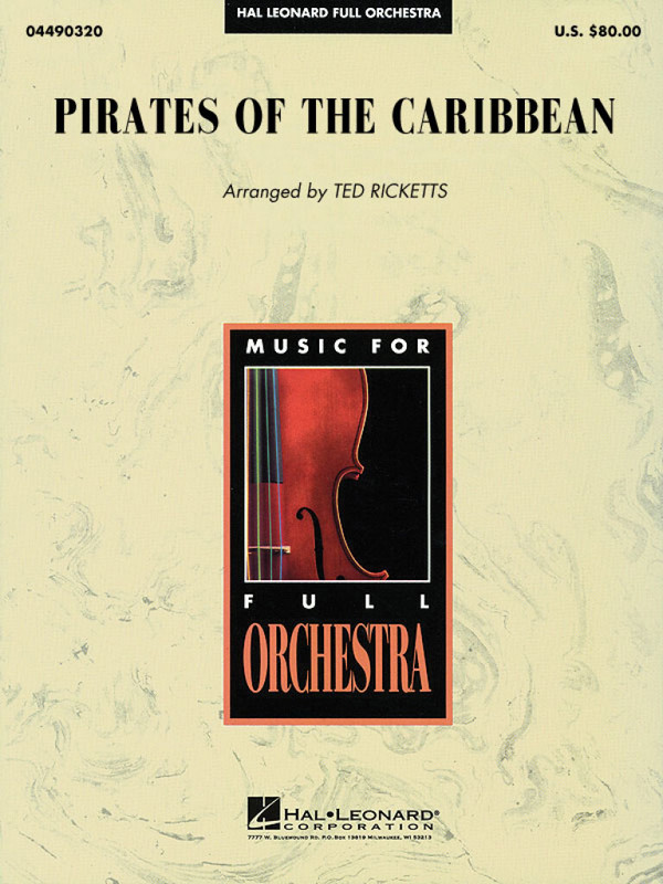 Pirates of the Caribbean vol.1  for orchestra  score and parts