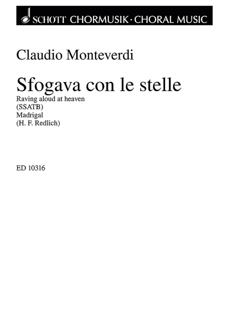Sfogava con le stelle&nbsp;&nbsp;for mixed chorus a cappella&nbsp;&nbsp;score