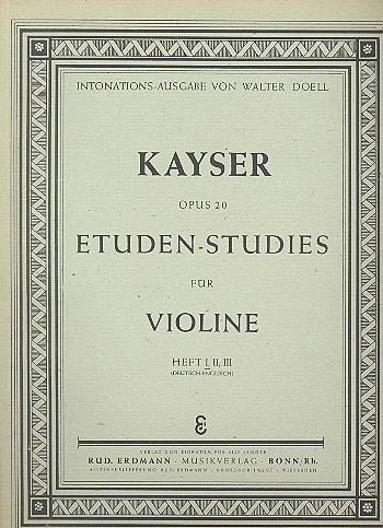 Etüden op.20 Band 1  für Violine  