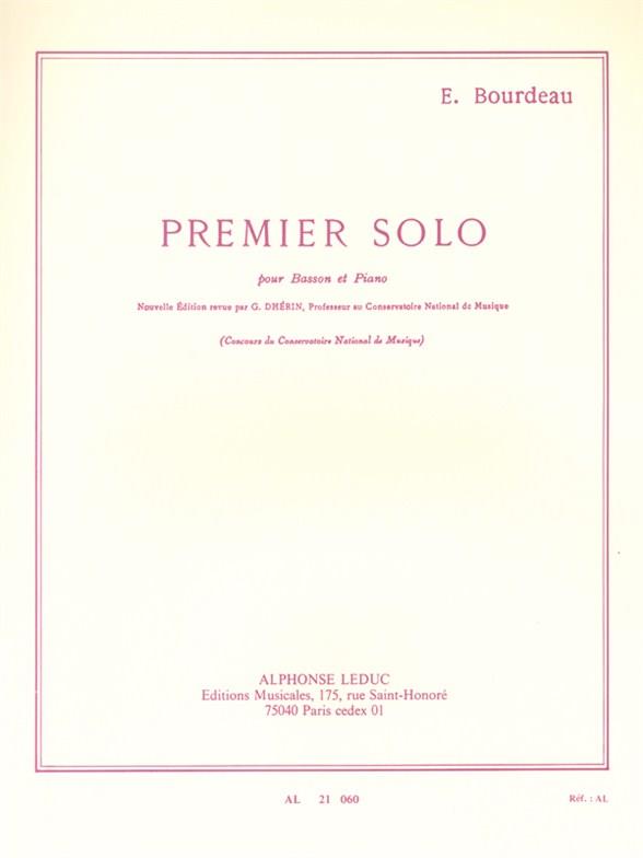 Solo no.1 pour bassoon et piano  Dherin, G., rev.  