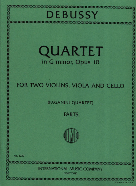 String quartet g minor op.10&nbsp;&nbsp;for 2 violins, viola and cello&nbsp;&nbsp;parts