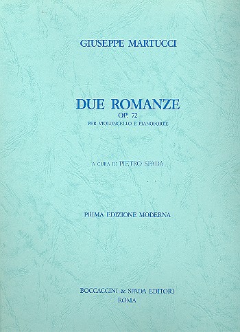 2 Romanze op.72  per violoncelloe pianoforte  