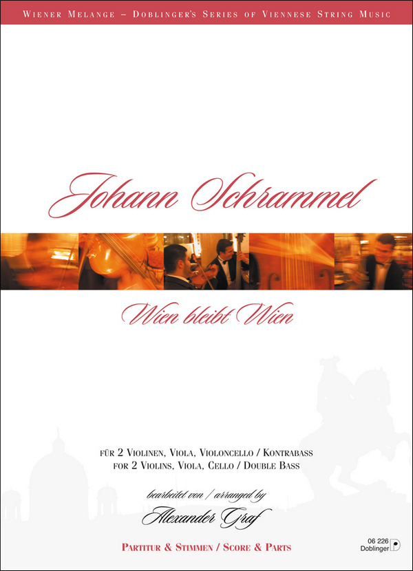 Wien bleibt Wien für&nbsp;&nbsp;Streichquartett&nbsp;&nbsp;Partitur und Stimmen