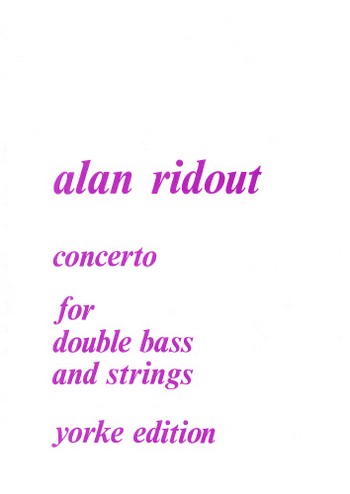 Concerto for double bass and  strings for double bass and  piano