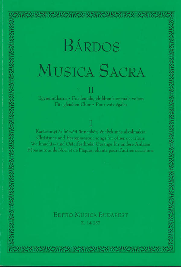 Musica Sacra Serie 2 Band 1 Weihnachts- und&nbsp;&nbsp;Osterfestkreis,  Partitur&nbsp;&nbsp;Janos, Malina, Ed