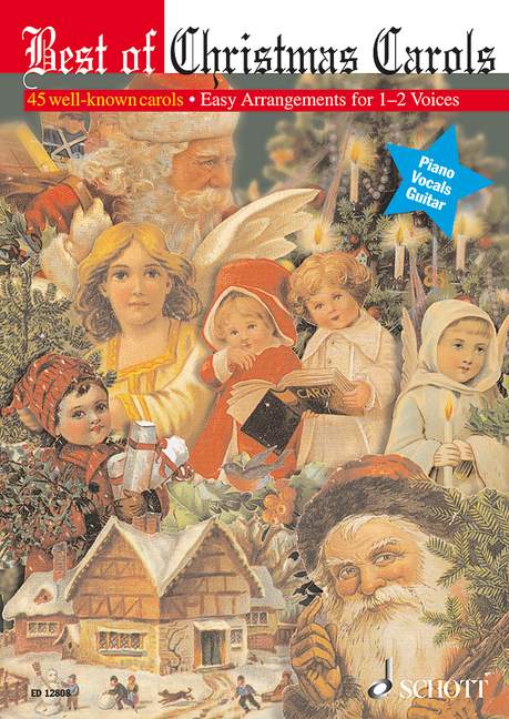 Best of Christmas Carols 45 well-known carols  for 1-2 voices and guitar chords  