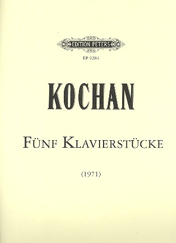 5 Klavierstücke 1971&nbsp;&nbsp;für Klavier&nbsp;&nbsp;
