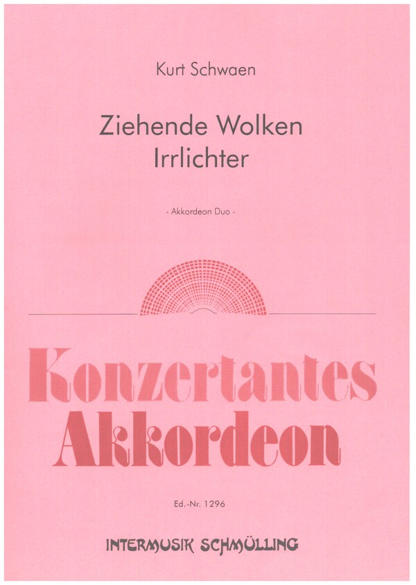 Ziehende Wolken  und  Irrlichter  für 2 Akkordeons  