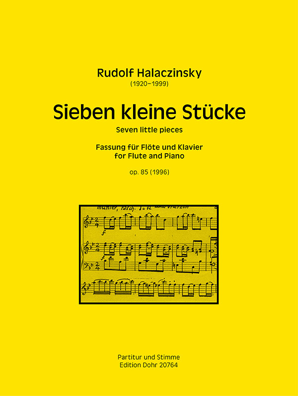 7 kleine Stücke op.85  für Flöte und Klavier  