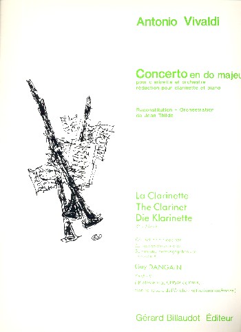 Concerto do majeur pour clarinette et&nbsp;&nbsp;orchestre pour clarinette et piano&nbsp;&nbsp;Thilde, J., arr.