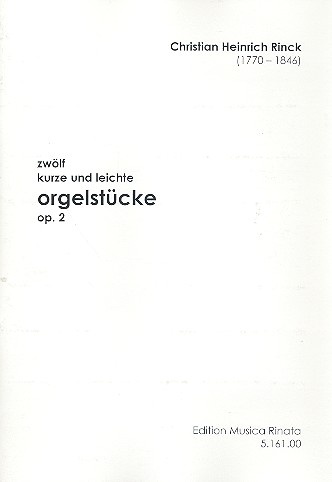 12 kurze und leichte Orgelstücke op.2    