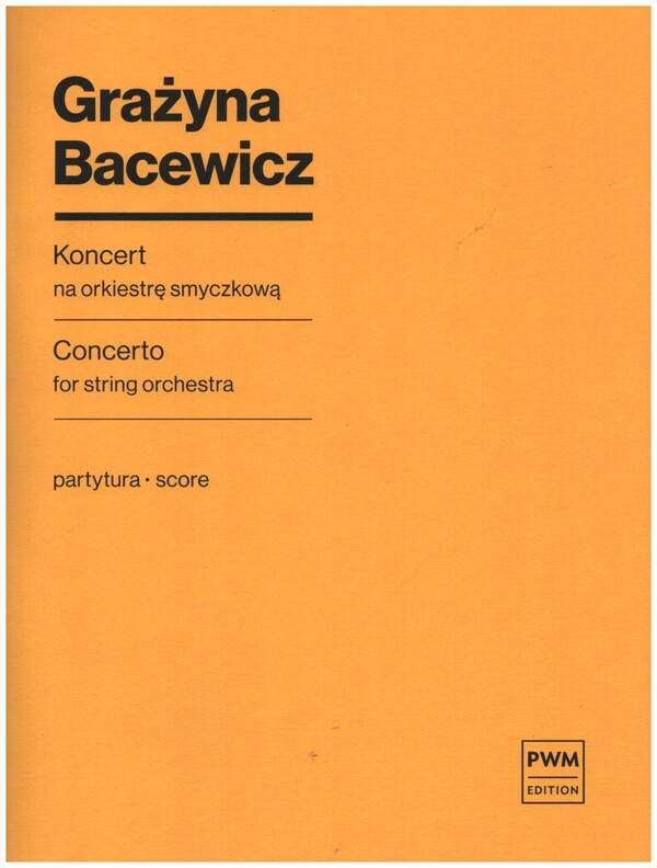 Konzert für Streichorchester&nbsp;&nbsp;Partitur&nbsp;&nbsp;