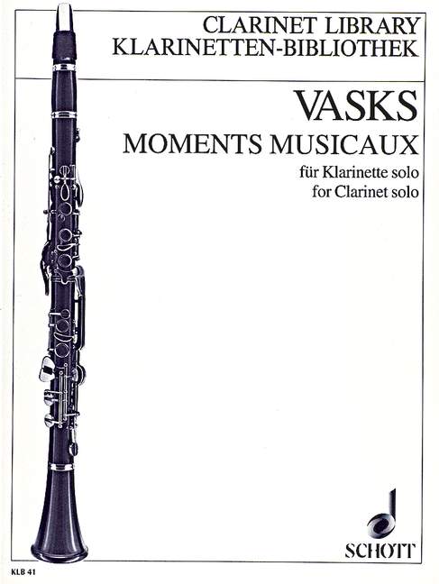 Moments musicaux  für Klarinette solo  