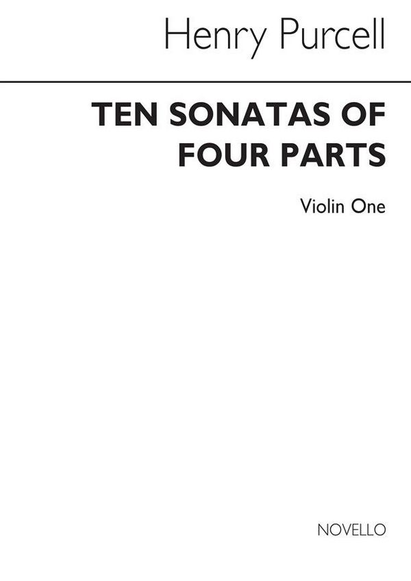 10 sonatas of 4 parts nos1-4  for 2 violins, violoncello and bass  violin 1