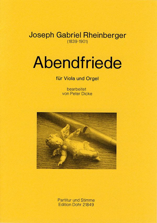 Abendfriede op.156,10  für Viola und Orgel  