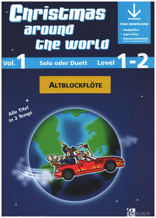 Christmas around the World vol.1 (+Online Audio)  für 1-2 Altblockflöten  