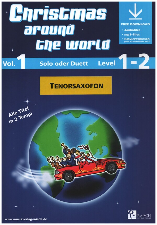Christmas around the World vol.1 (+Online Audio)  für 1-2 Tenorsaxophone  