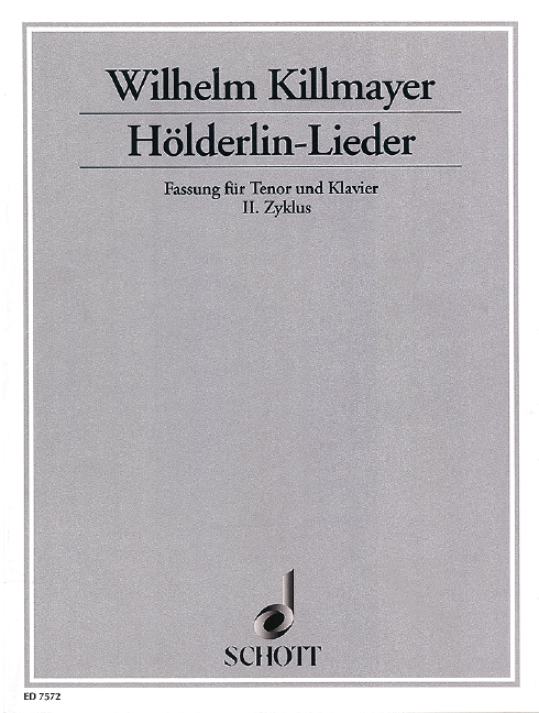 Hölderlin-Lieder&nbsp;&nbsp;für Tenor und Klavier oder Orchester&nbsp;&nbsp;Klavierauszug