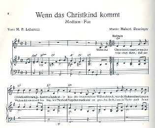 Wenn das Christkind kommt  für Gesang und Akkordeon  Lehmann, H. P., Text