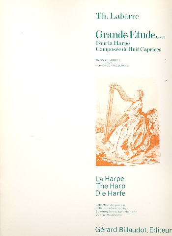 Grande etude op.30 pour&nbsp;&nbsp;la harpe&nbsp;&nbsp;compose de 8 caprices
