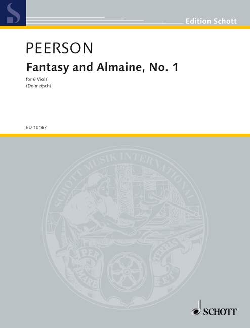 Fantasy and Almaine no.1  for 6 viols (2 violins, 2 violas, and 2 cellos)  parts
