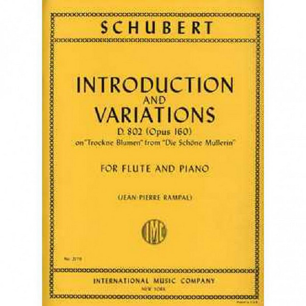 Introduction and variations op.160 D802&nbsp;&nbsp;for flute and piano&nbsp;&nbsp;Rampal, Jean-Pierre, ed