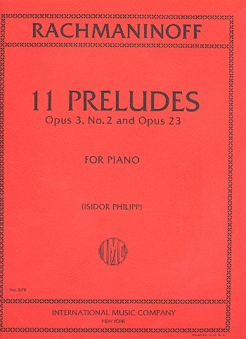 11 preludes op.3,2 and op.23  for piano  