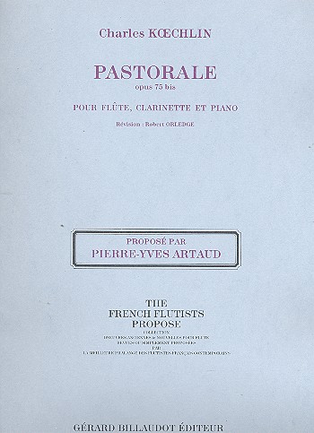 Pastorale op.75bis pour flute,&nbsp;&nbsp;clarinette et piano, parties&nbsp;&nbsp;Orledge, R., rev.