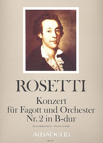 Konzert B-Dur Nr.2 für Fagott und Orchester  für Fagott und Klavier  Moesus, Johannes, Ed
