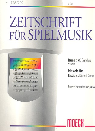 Novelette für Altblockflöte und Klavier    