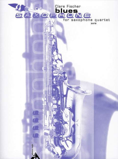 Blues saxophone  for 4 saxophones  (SATB)  Score and parts