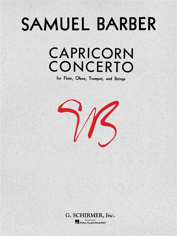 Capricorn concerto for flute, oboe, trumpet and  strings,  score  G.Schirmer's edition of scores vol.142