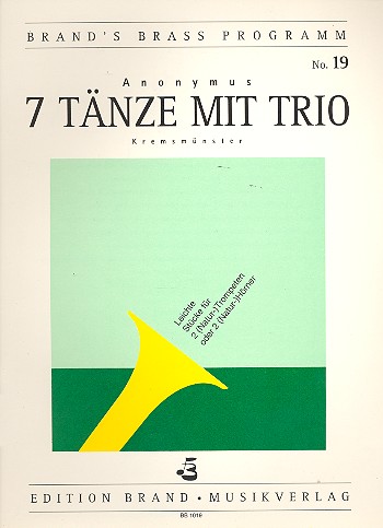7 Tänze mit Trio   für 2 Trompeten (2 Hörner)  