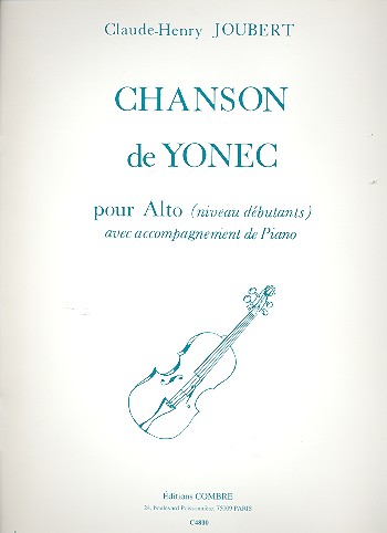 Chanson de Yonec pour alto  et piano  niveau debutants