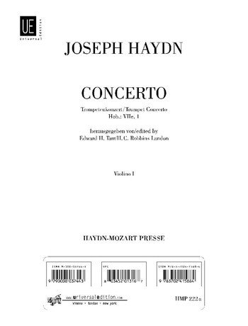 Konzert Es-Dur Hob: VIIE:1&nbsp;&nbsp;für Trompete und Orchester&nbsp;&nbsp;Violine 1