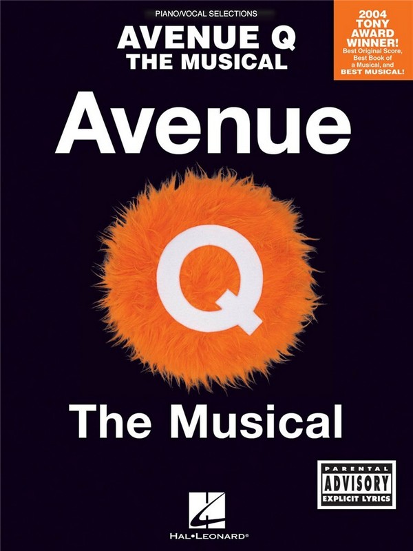Avenue Q the musical&nbsp;&nbsp;piano/vocal selections&nbsp;&nbsp;